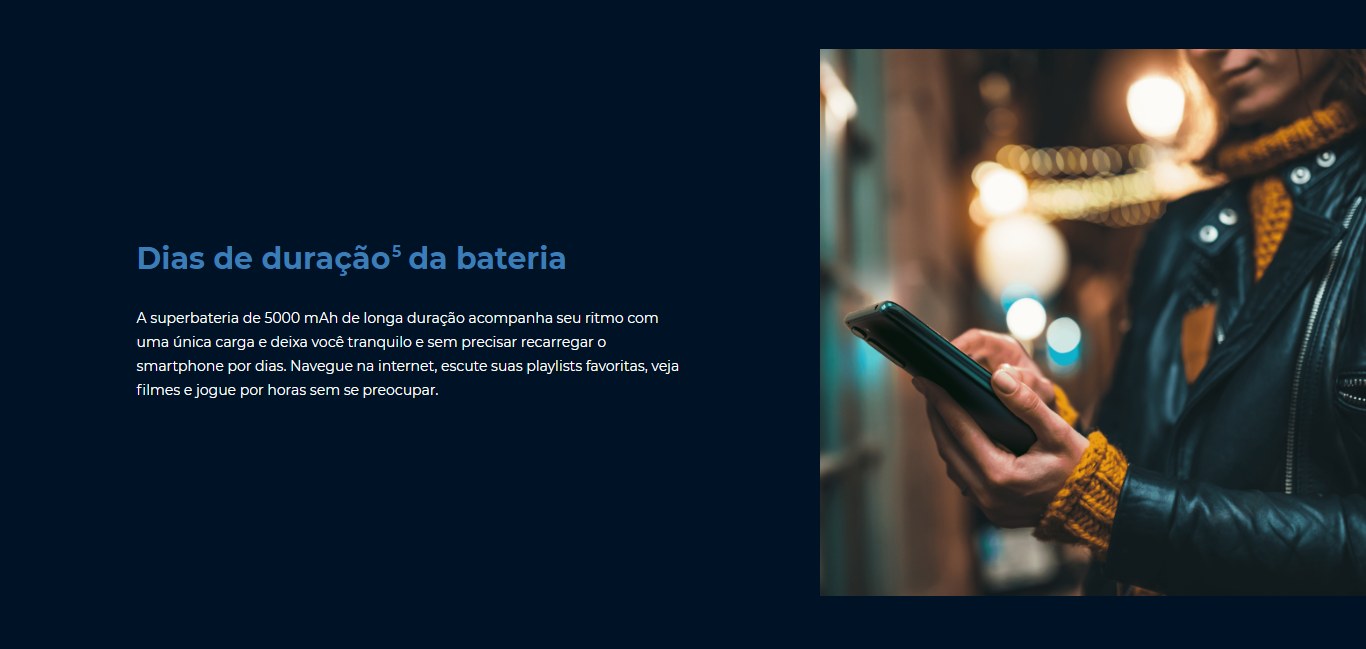 Smartphone Motorola One Fusion 64GB Dual Chip Câmera 48MP + 8 MP + 5 MP + 2 MP Tela 6,5